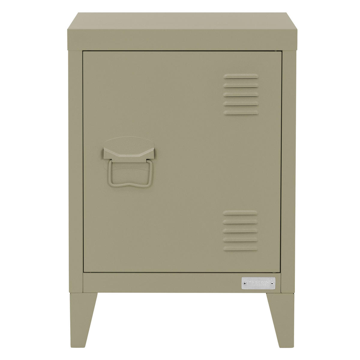 NACHTTISCH Olive 40x30x58 cm aus Stahl - Olivgrün, Metall (40/58/30cm) - ML-DESIGN