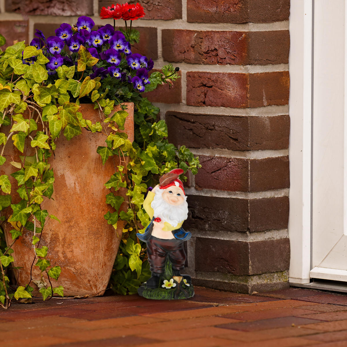 GARTENZWERG - Multicolor, Kunststoff (11/24.5/11cm) - Relaxdays