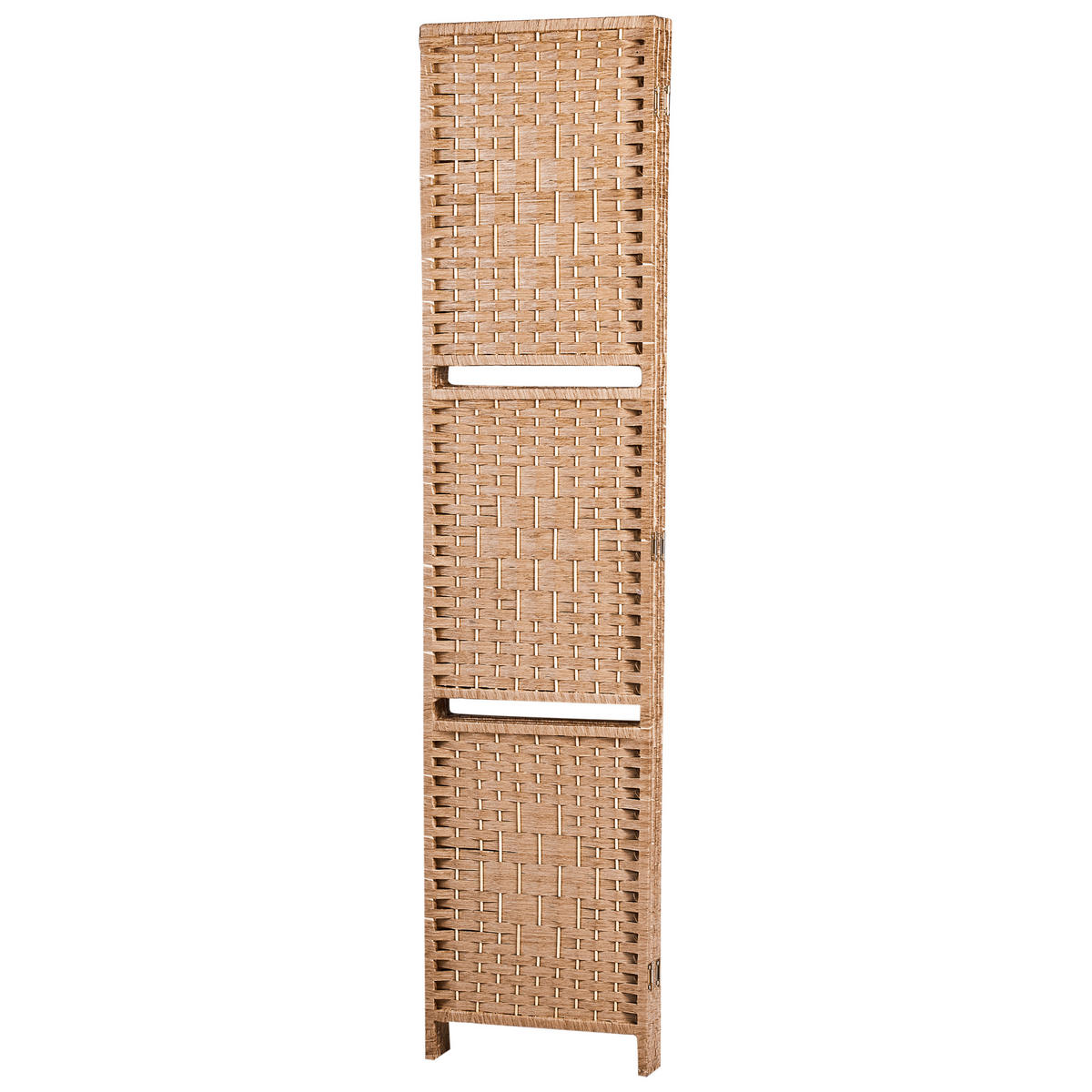 SEPARATOR DE CAMERĂ 4 piese maro 158/170 cm Trafoi - maro, lemn (158/170/7cm) - Beliani