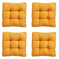 SITZKISSEN Panama 47/47 cm 4er-Set - Hellgelb, Textil (47/8/47cm) - Madison