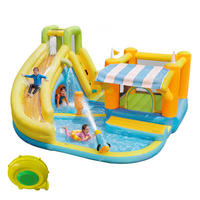 HÜPFBURG Wasserpark 433x375x165 cm - Multicolor, Textil (375/433/165cm) - LEBENLANG