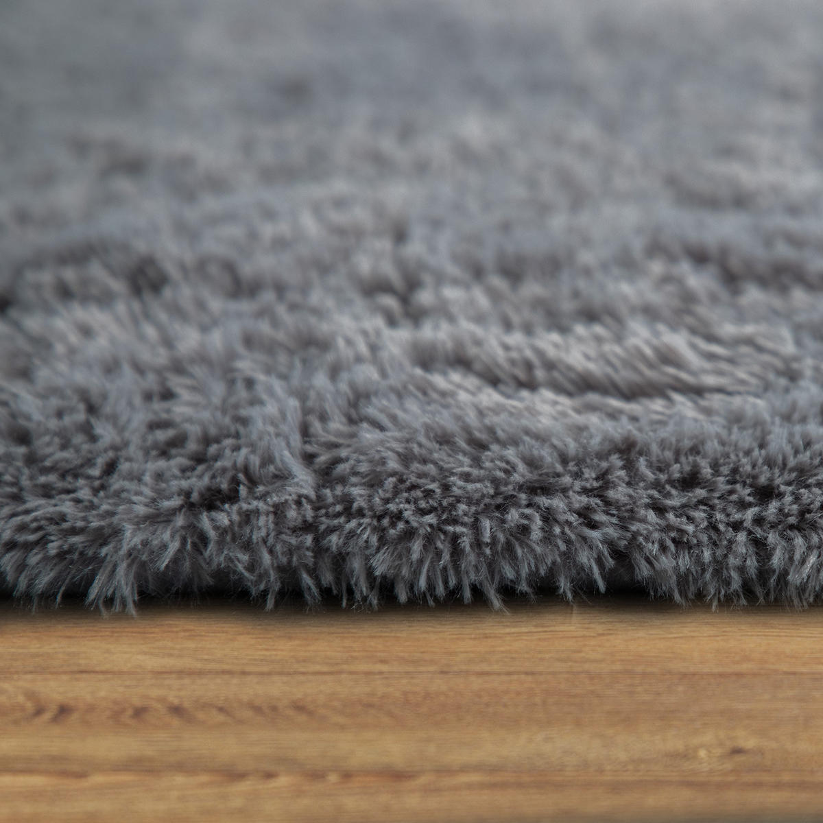 HOCHFLORTEPPICH 200/200 cm Silky 591 - Grau, Textil (200/200cm) - Paco Home