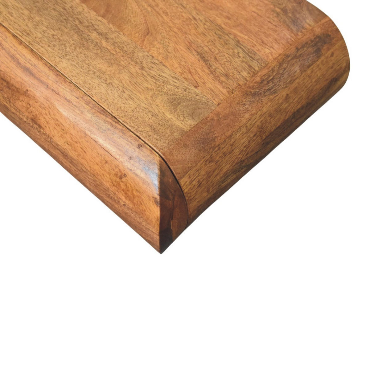 NACHTTISCH aus massivem Mangoholz, Amber-Eichen-Finish, 1 Schublade, braun. - Braun, Holz (45/12/32cm) - Artisan Furniture