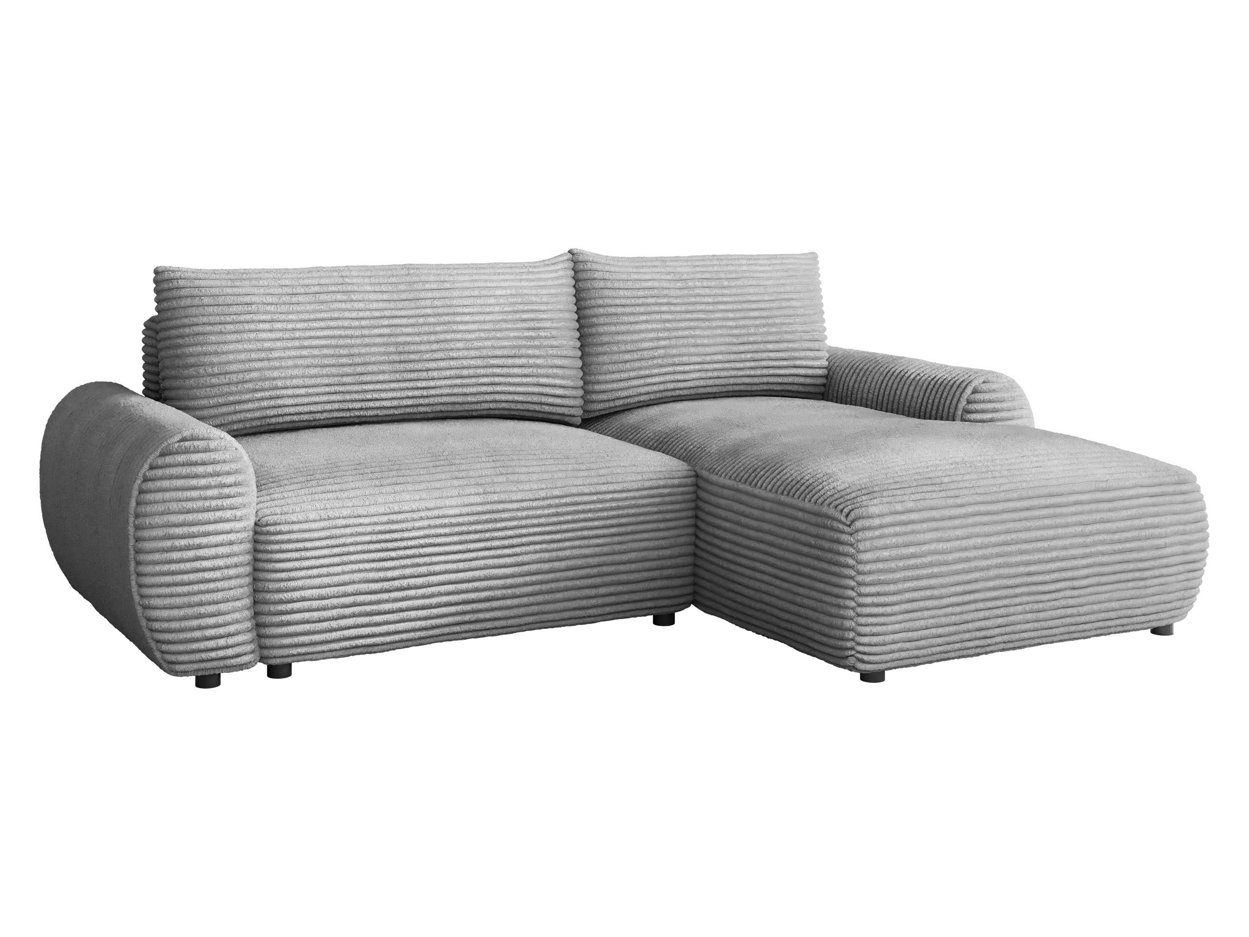 ECKSOFA Bello, Seite: Rechts - Hellgrau/Schwarz, Holz/Kunststoff (267/177cm) - MIRJAN24