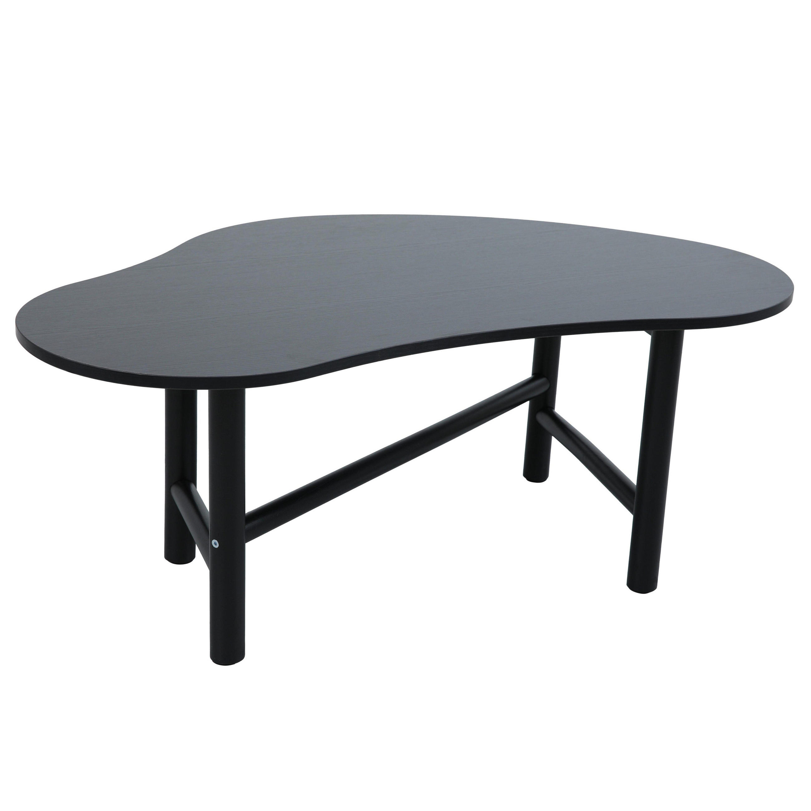 COUCHTISCH, Schwarz - Schwarz, Holz (100/60/38cm) - Oviala