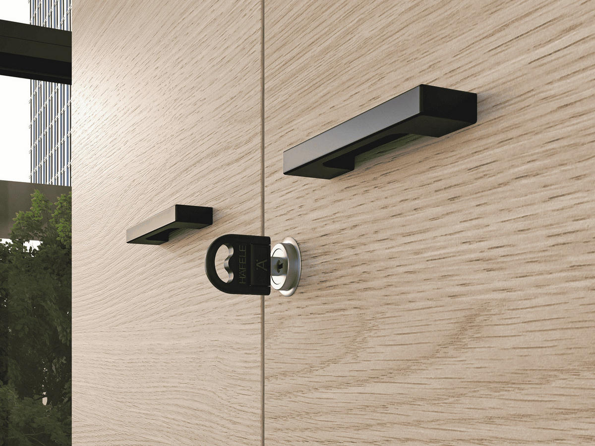 AKTENSCHRANK – 79 cm – Odelis – Schwarz - Schwarz, Holzwerkstoff (79/203/34cm) - hi-markt