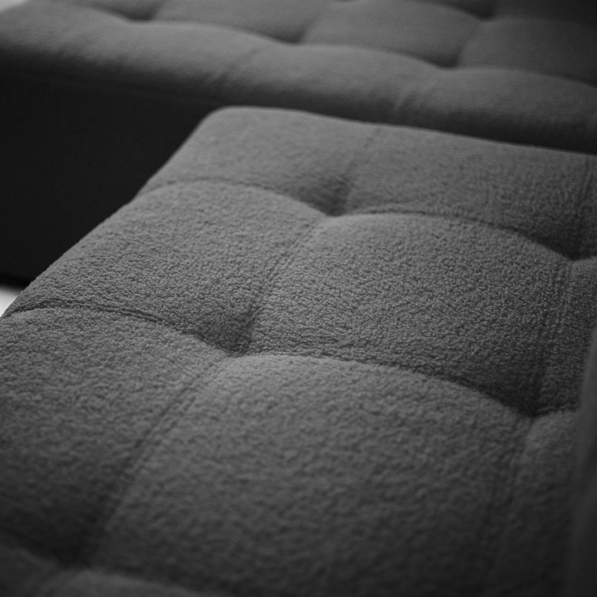 ECKSOFA ASTON mit Schlaffunktion und Bettkasten - Graphitfarben, Textil (261/143cm) - Lookway