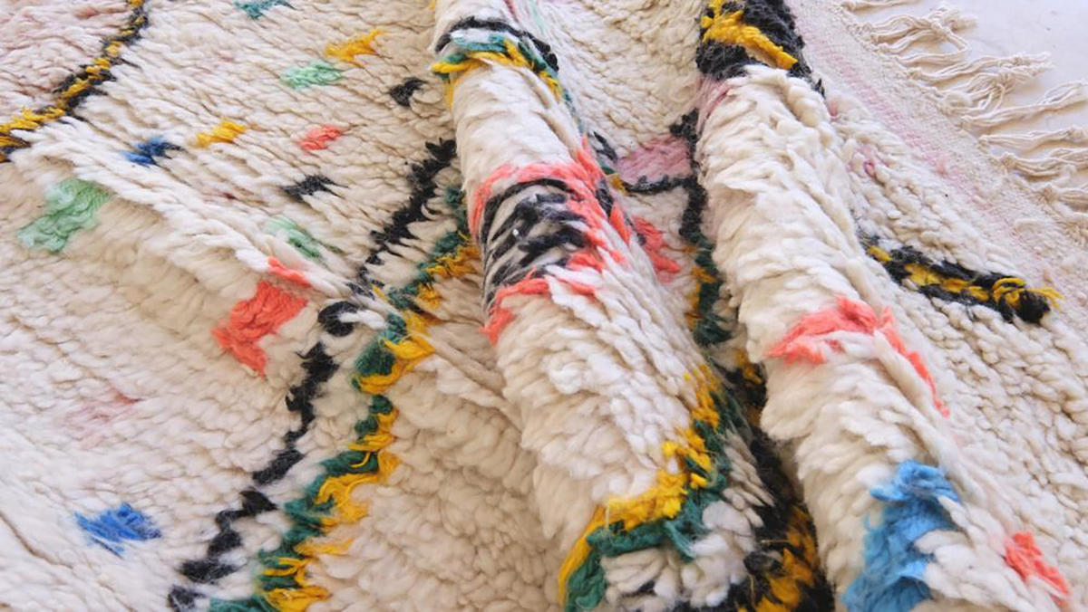 BERBERTEPPICH marokkanisch aus Wolle Pop 200x 300 cm - Multicolor, Naturmaterialien (200/300cm) - AFK Living