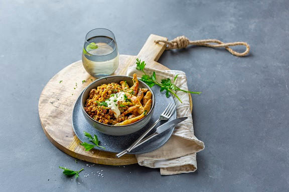 Spitzkohl Hackfleisch Pfanne