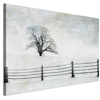 LEINWANDBILD Winter 90x60 cm - Grau, Holz (90/60cm) - LUMASOUL