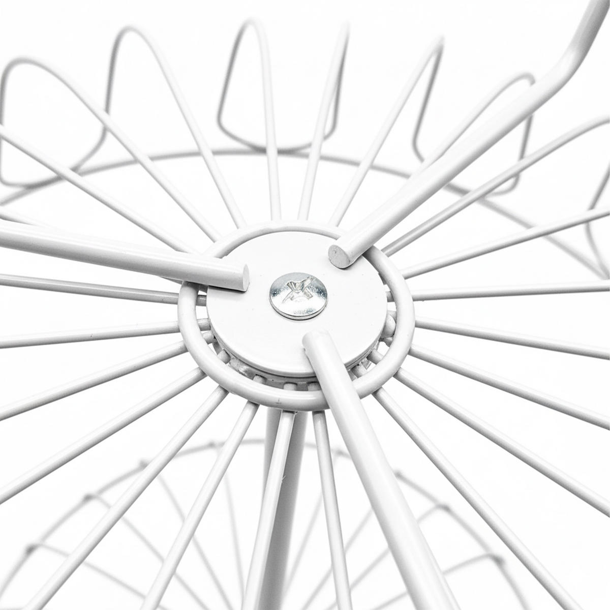 OBST-ETAGERE - Weiß, Metall (30/47cm) - Relaxdays