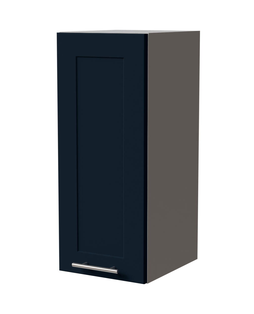 HÄNGESCHRANK Oslo W2/30 Grau / Indigo Matt 30 / 32,5 / 72cm - Dunkelblau/Grau, Holz/Holzwerkstoff (30/72/32.5cm) - Feldmann-Wohnen
