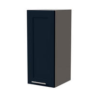 HÄNGESCHRANK Oslo W2/30 Grau / Indigo Matt 30 / 32,5 / 72cm - Dunkelblau/Grau, Holz/Holzwerkstoff (30/72/32.5cm) - Feldmann-Wohnen