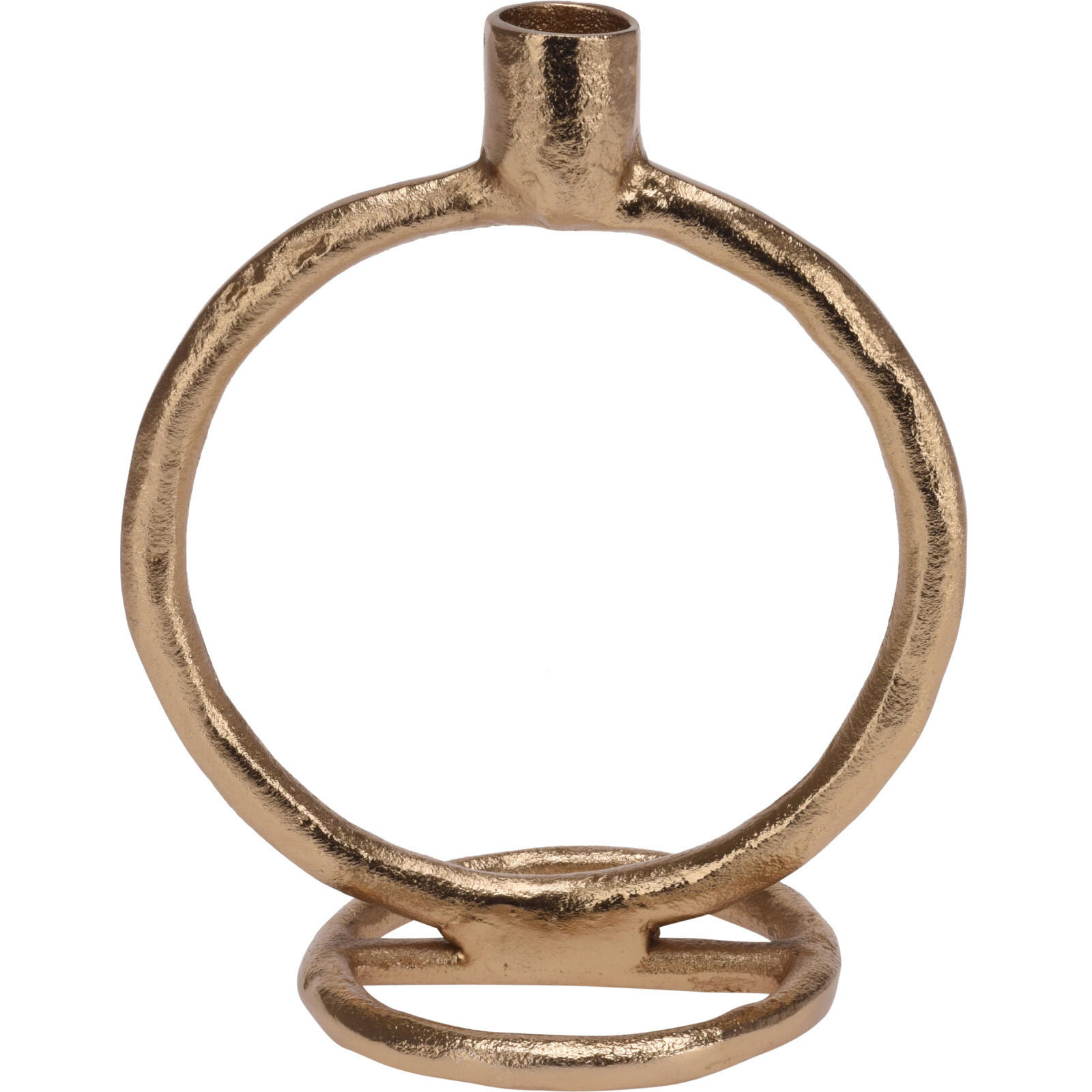 DEKO-KERZENSTÄNDER golden 10/15/19 cm - Goldfarben, Metall (15/19/10cm) - Home Styling Collection