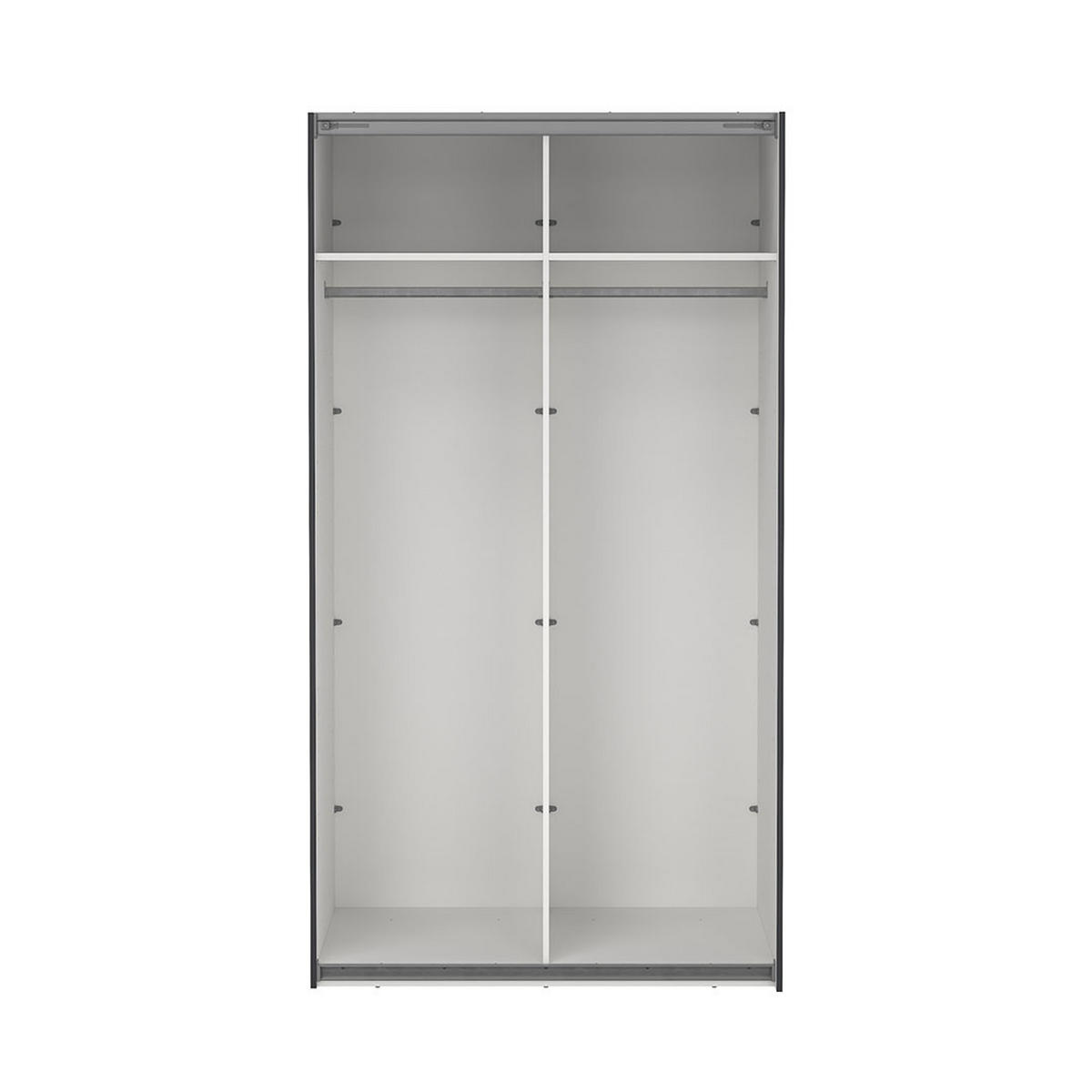 SCHIEBETÜRENSCHRANK, Como, Grau, Holzwerkstoff, 119 x 67 x 221 cm - Grau, Holzwerkstoff (119/221/67cm) - ebuy24
