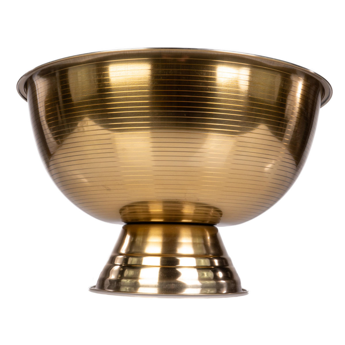 SCHALE aus Edelstahl 39,5/39,5/24 cm - Goldfarben, Metall (39.5/24cm) - Excellent Houseware