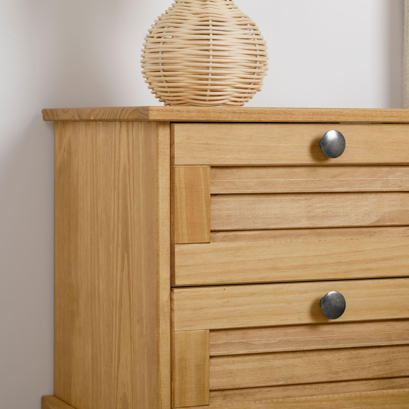 NACHTTISCH VENETA - Kieferfarben, Holz (42/42/35cm) - IDIMEX