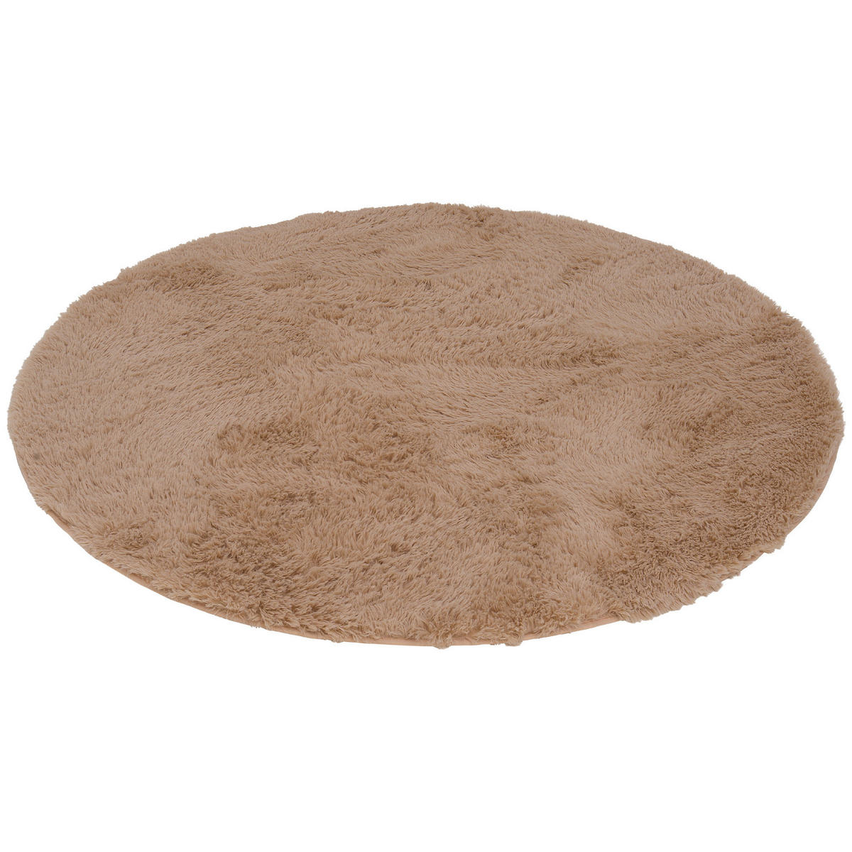 HOCHFLOR SHAGGY TEPPICH FLUFFY RUND - Beige, Textil (200/200cm) - Pergamon