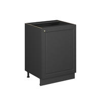 SPODNÍ SKŘÍŇKA KUCHYŇSKÉ LINKY Fame-Line, Anthrazit-Gold Landhaus/Antracit, 60 cm 1 dvířka bez pracovní desky - antracitová, kompozitní dřevo (60/82/51.6cm) - Vicco