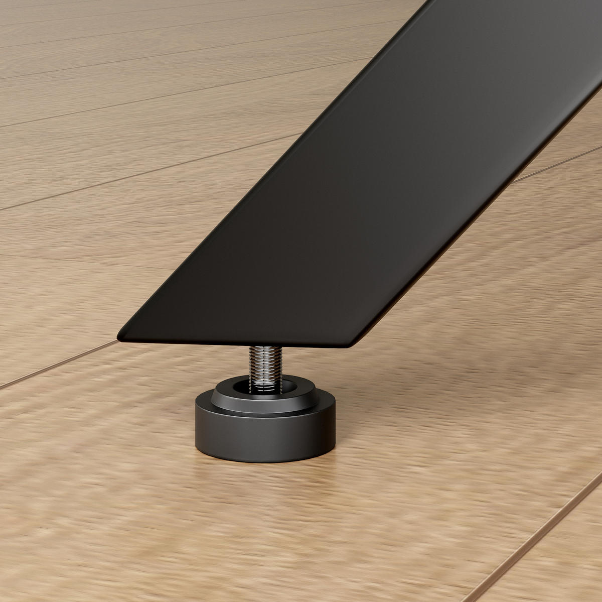 BEISTELLTISCH aus Spanplatte 80x80x75 cm Braun mit X-Gestell, höhenverstellbaren Füßen und pflegeleichter Oberfläche - Braun, Holzwerkstoff (80/80/75cm) - Modfu