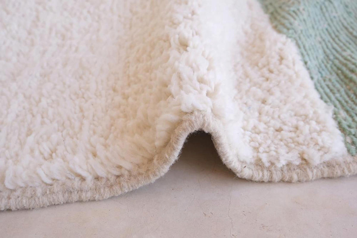 BERBERTEPPICH aus Marokko modern grün - Grün, Naturmaterialien (206/300cm) - AFK Living