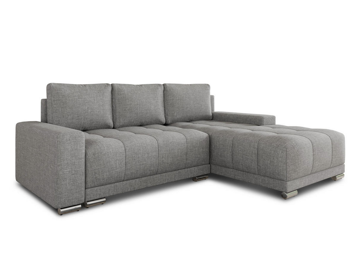 ECKSOFA Pavo - Grau, Holz/Textil (255/180cm) - Sofnet