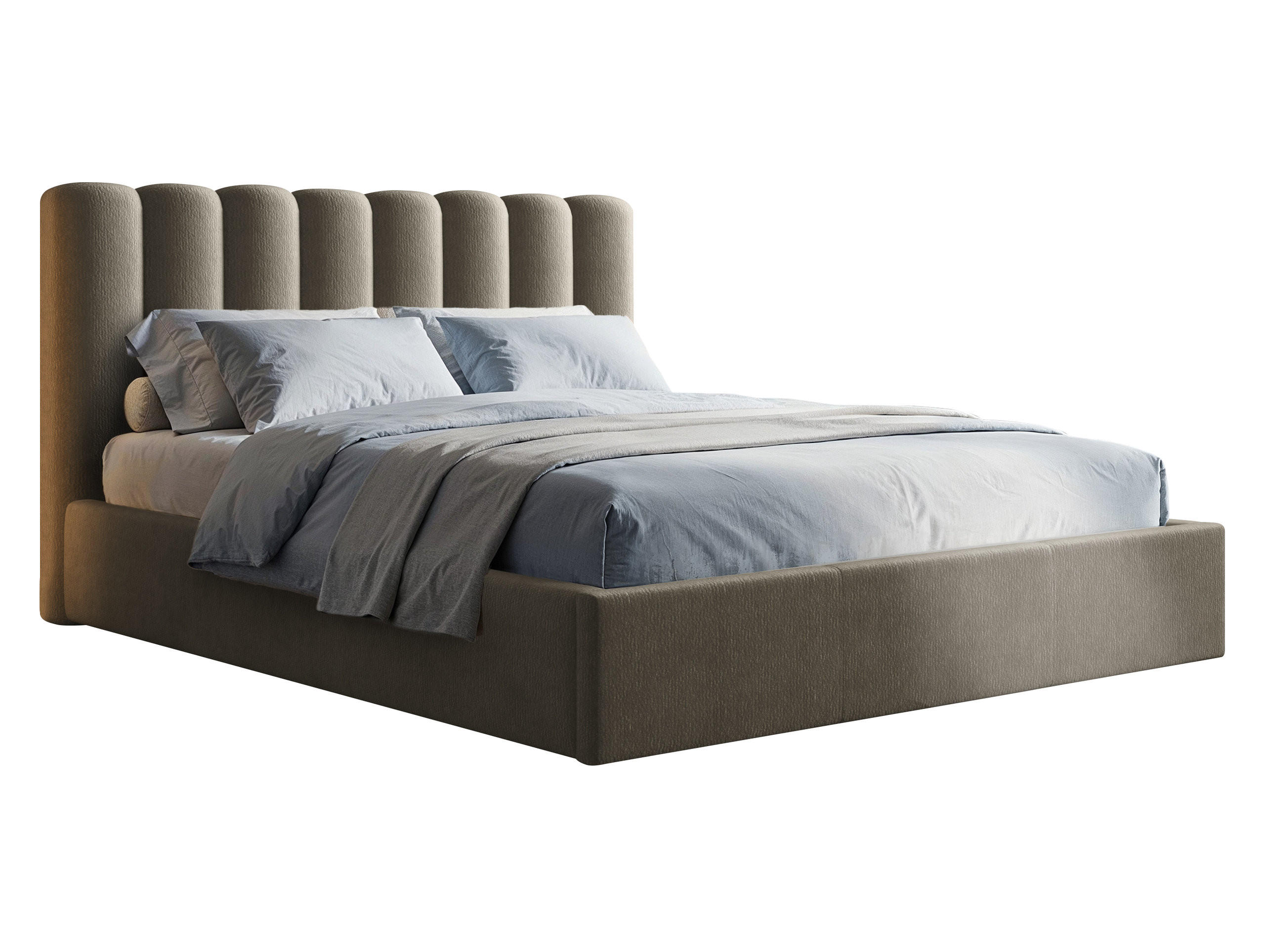 POLSTERBETT Nox - Naturfarben/Braun, Holzwerkstoff/Textil (180/200cm) - MIRJAN24