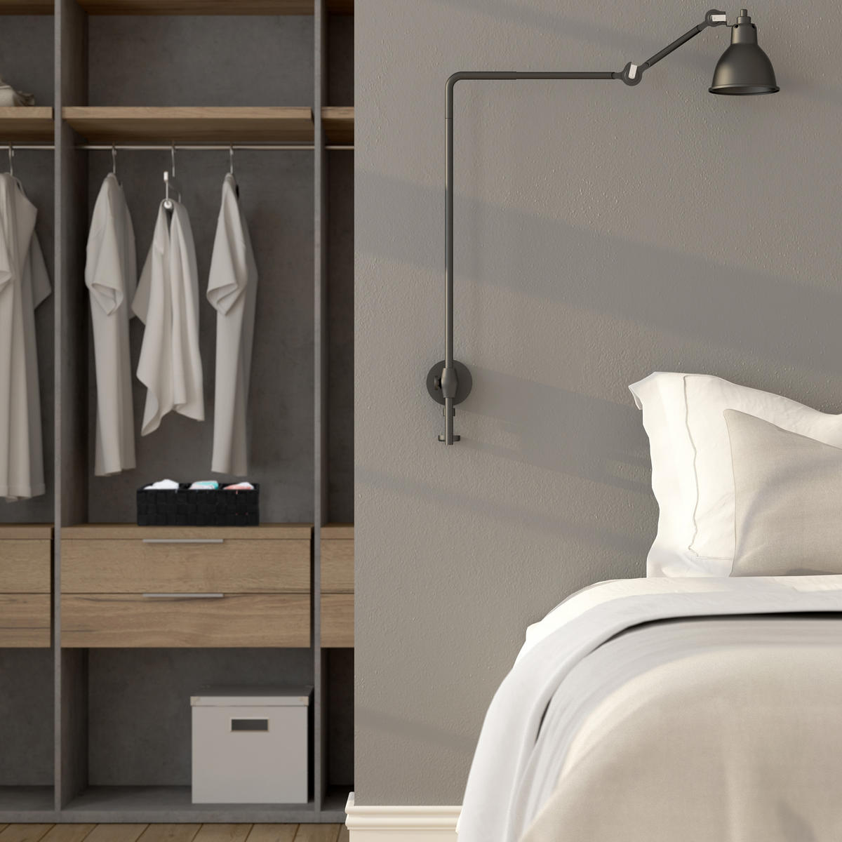 ÚLOŽNÝ kôš - biela, kov/plast (32/10/21cm) - Relaxdays