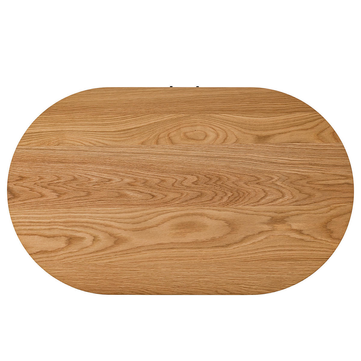 KOMMODE COUCHTISCH - Echtholzfurnier - Eichefarben/Schwarz, Holzwerkstoff/Metall (60/100/55cm) - home24