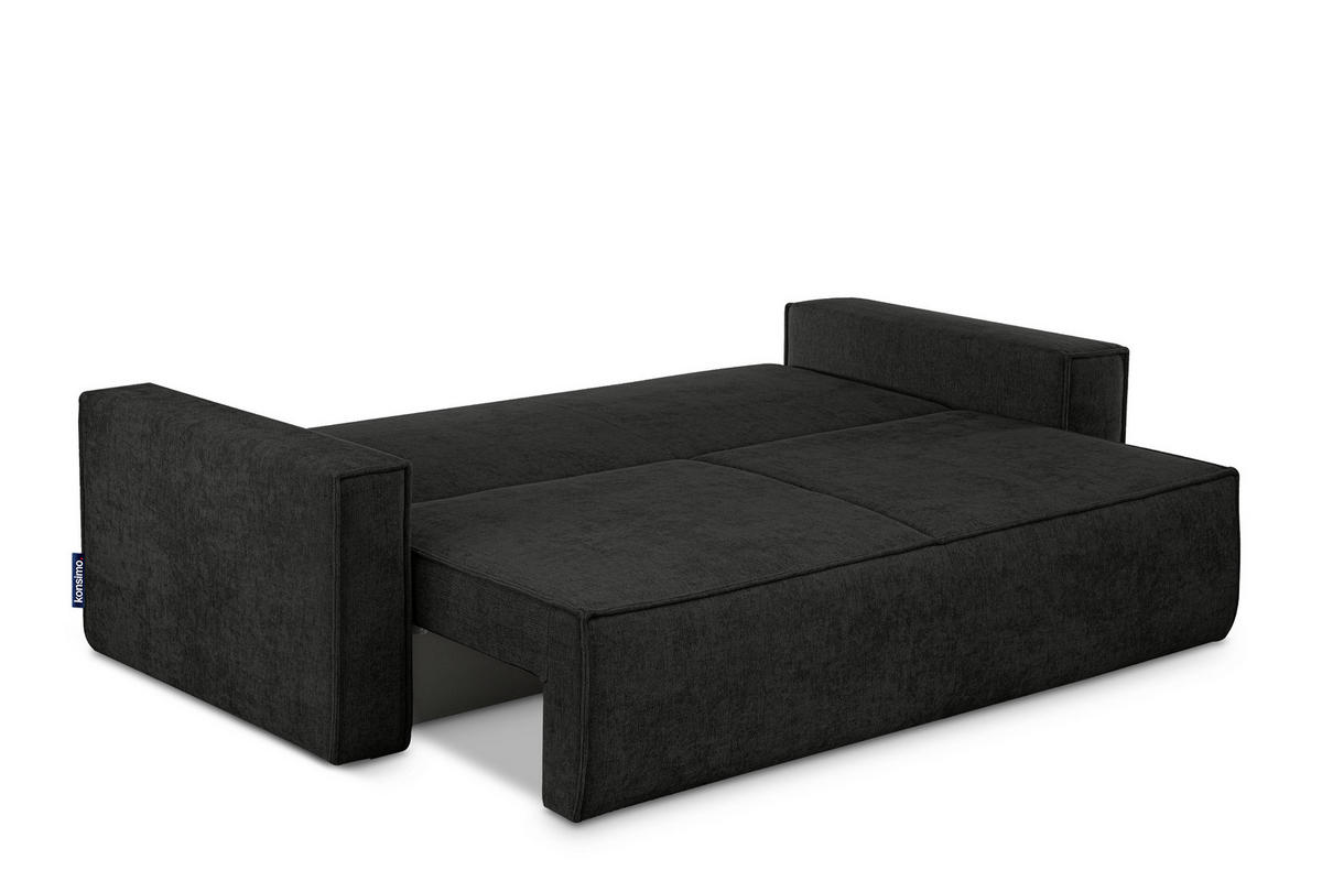 3-SITZER-SOFA NAPI II mit Schlaffunktion, anthrazit - Anthrazit, Textil (228/89/101cm) - KONSIMO®