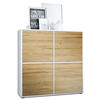 HIGHBOARD Cuba Türen in Eiche Natur - Eichefarben, Holzwerkstoff (104/105.5/35.5cm) - Vladon