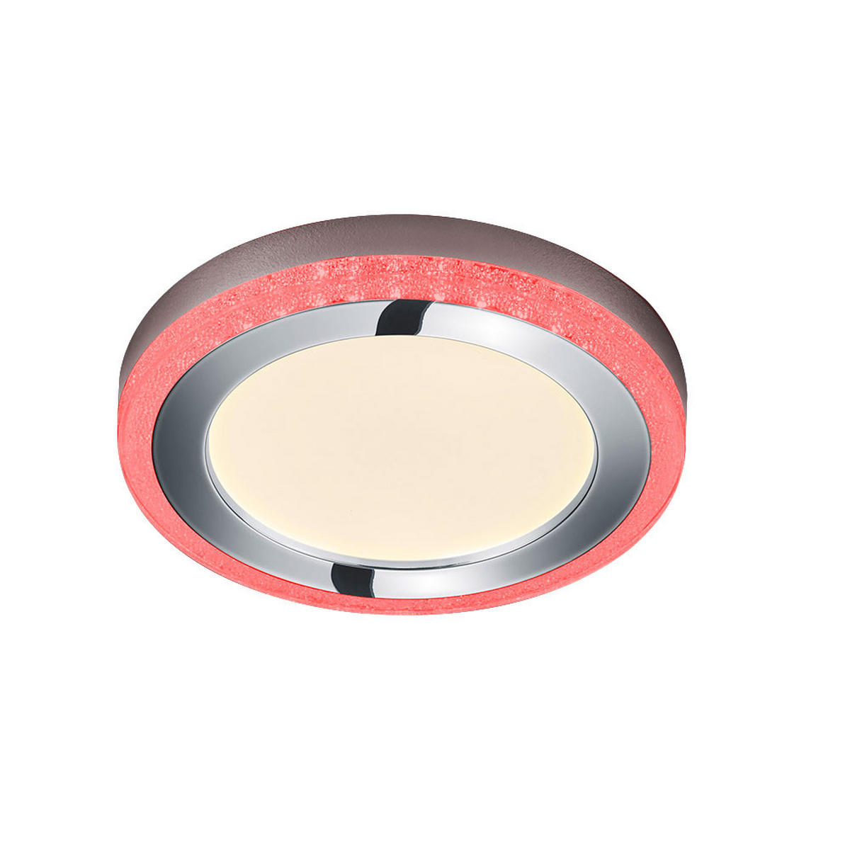 LED DECKENLEUCHTE SLIDE Weiß - Weiß, Kunststoff (40/40/4cm)