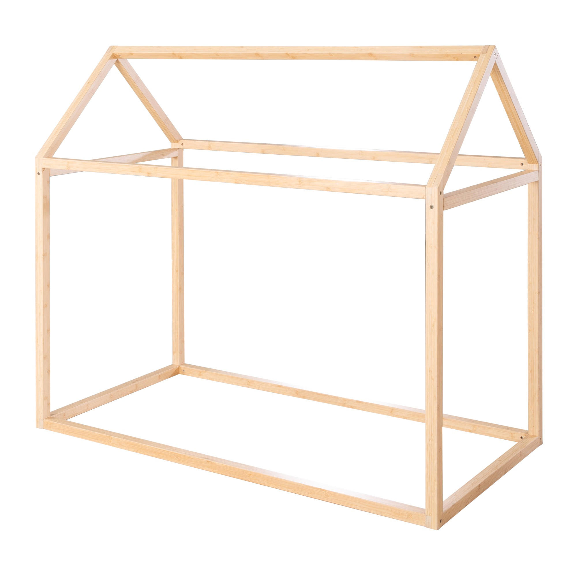 HAUSBETT 70 x 140 cm Montessori Bambus - Naturfarben, Holzwerkstoff (70/140cm) - Roba
