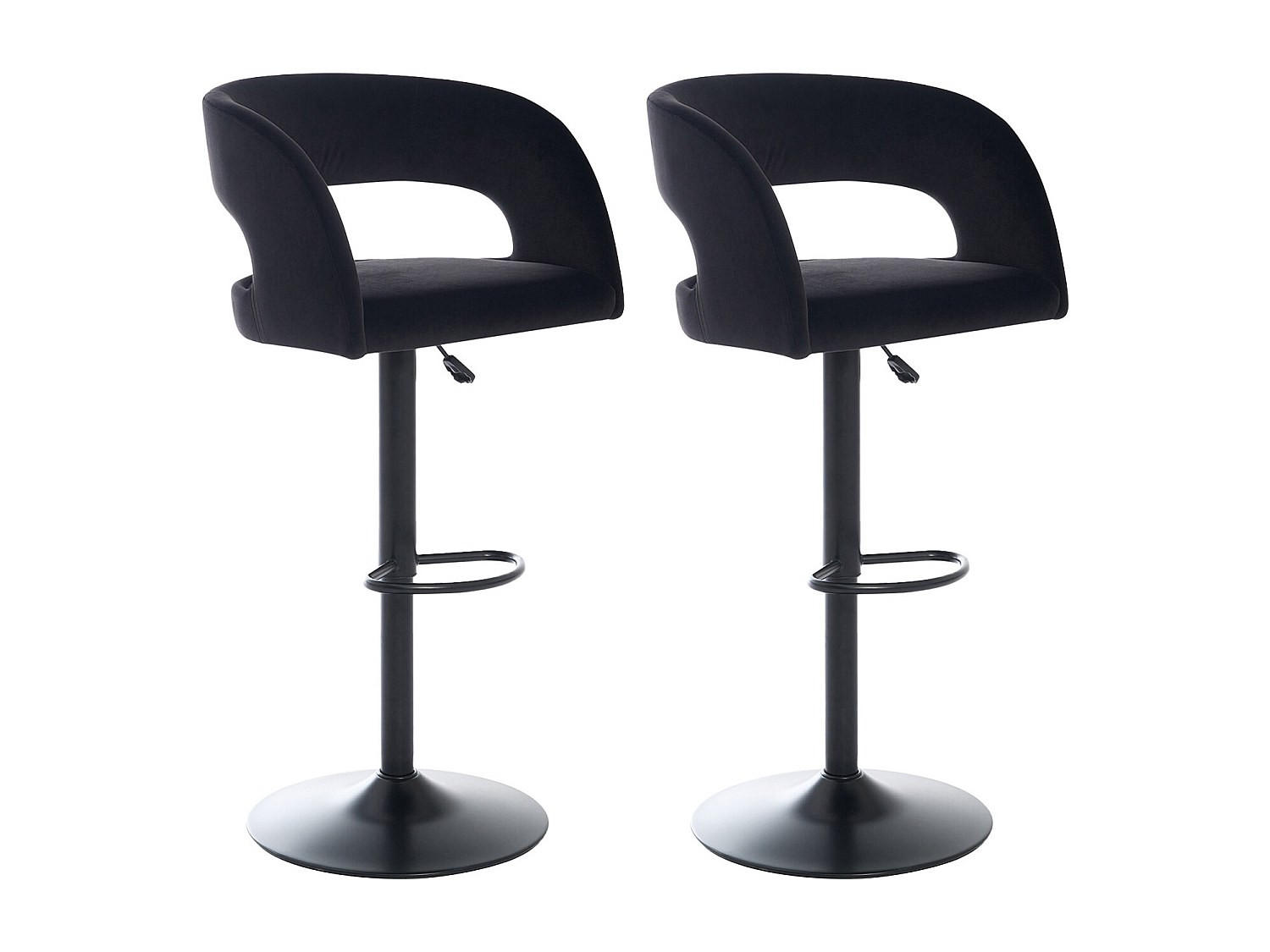 Vente-Unique Barhocker Schwarz 53x108.5x52.5 cm