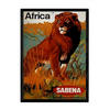 POSTER Afrika Sabena A4 Rahmenlos - Klar, Papier (29.7/5/21cm) - Nacnic