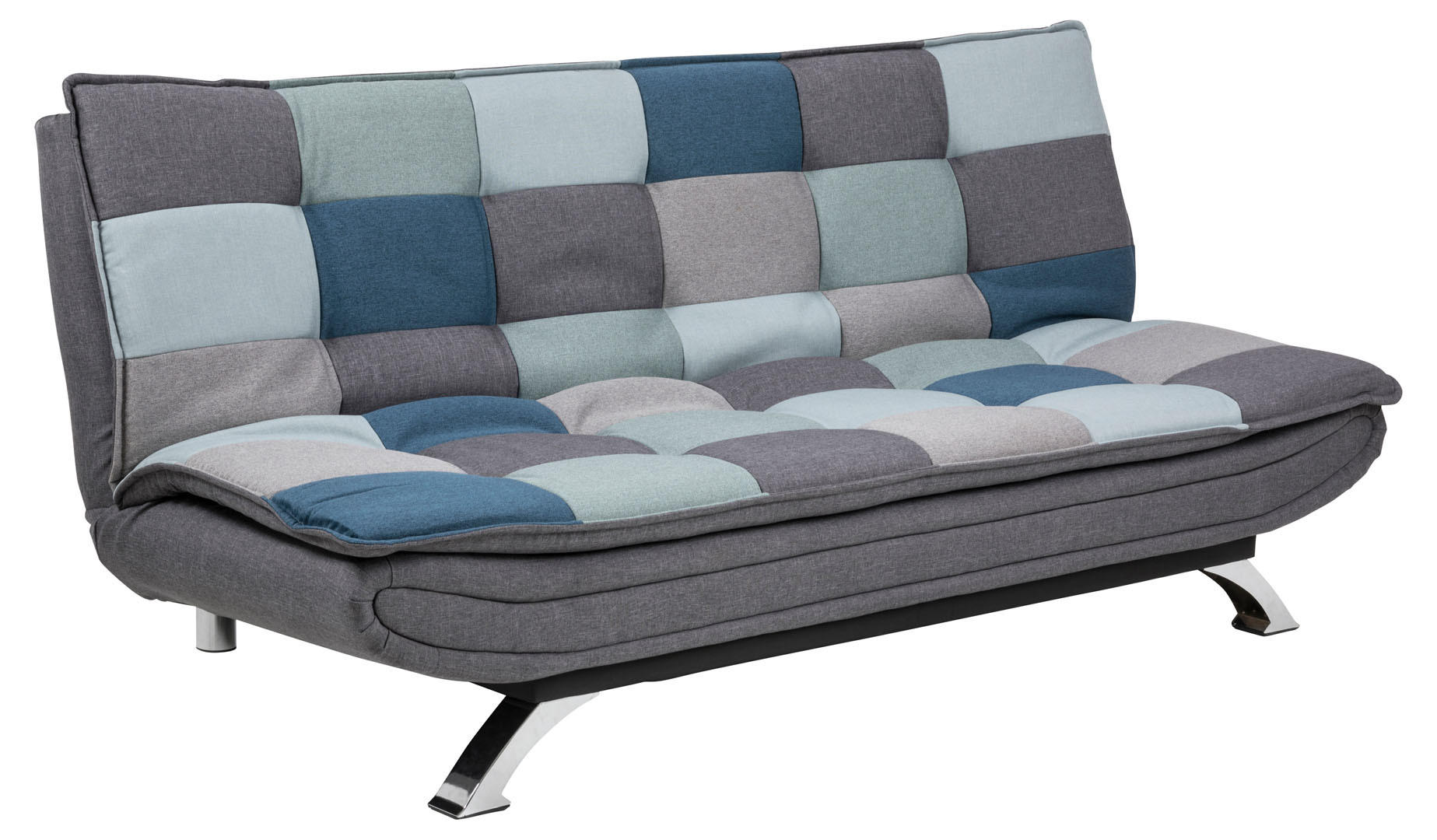 SCHLAFSOFA Patchwork mehrfarbig - Schwarz, Holzwerkstoff (194/91/98cm) - ebuy24