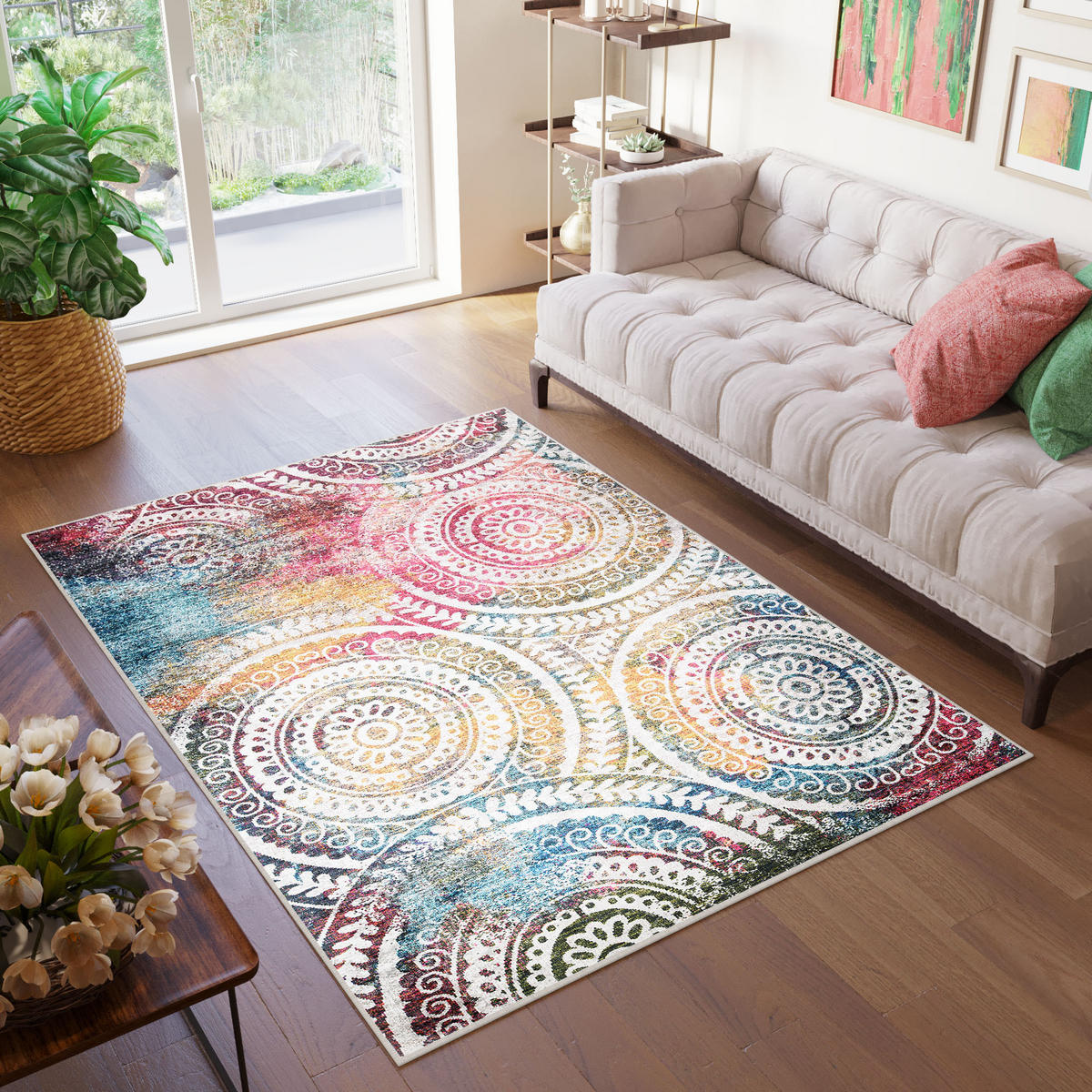 TEPPICH TOSCANA Multicolor 160/230 cm - Multicolor, Textil (160/230cm) - Tapiso