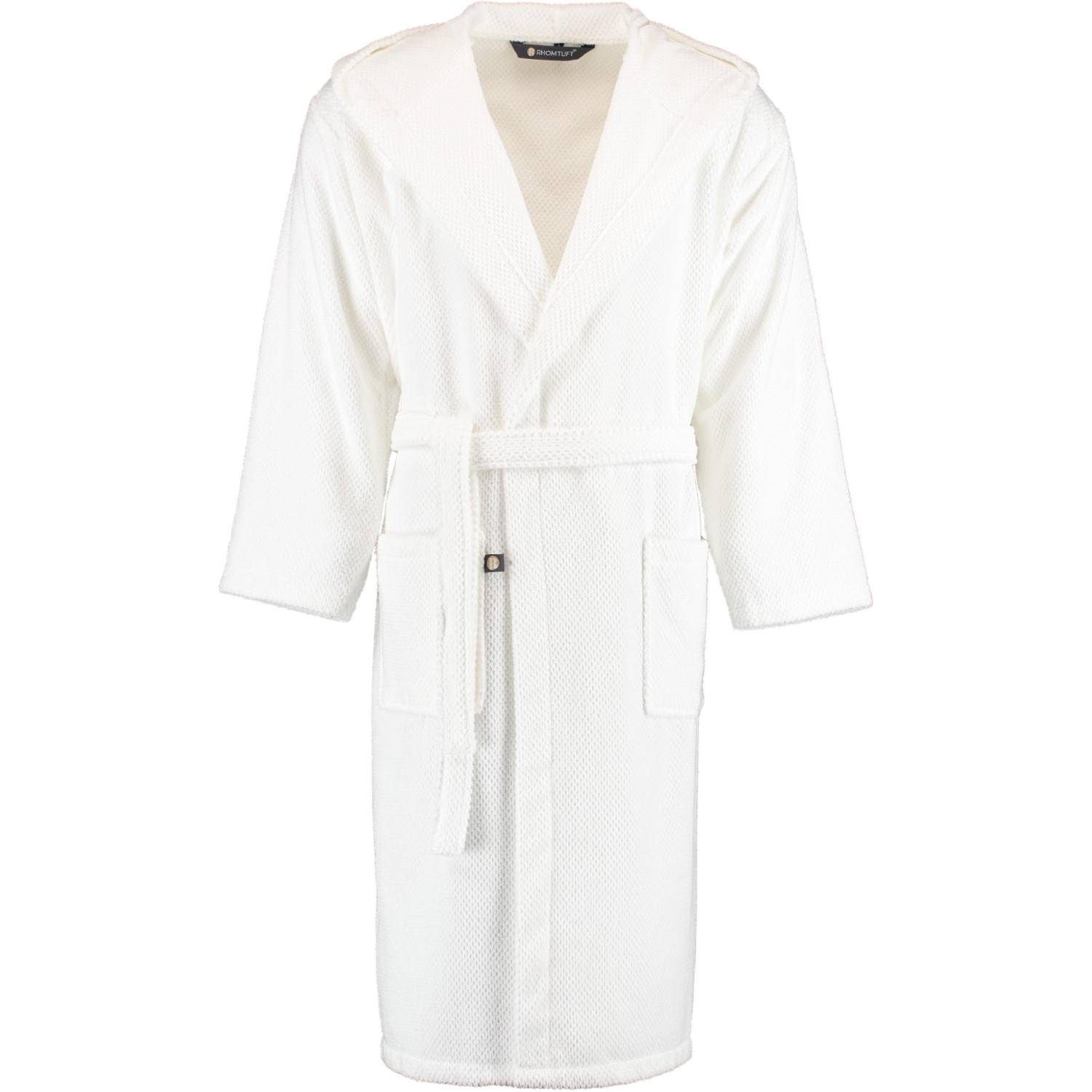 BADEMANTEL UNISEX KAPUZE BARONESSE WEISS - 01 - Weiß, Textil (Lnull) - Rhomtuft