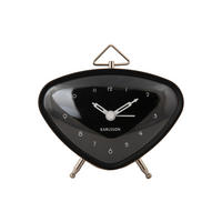 WECKER Triangle 11.4/11.4/9.3 cm - Schwarz, Metall (11.4/9.3/11.4cm) - Karlsson