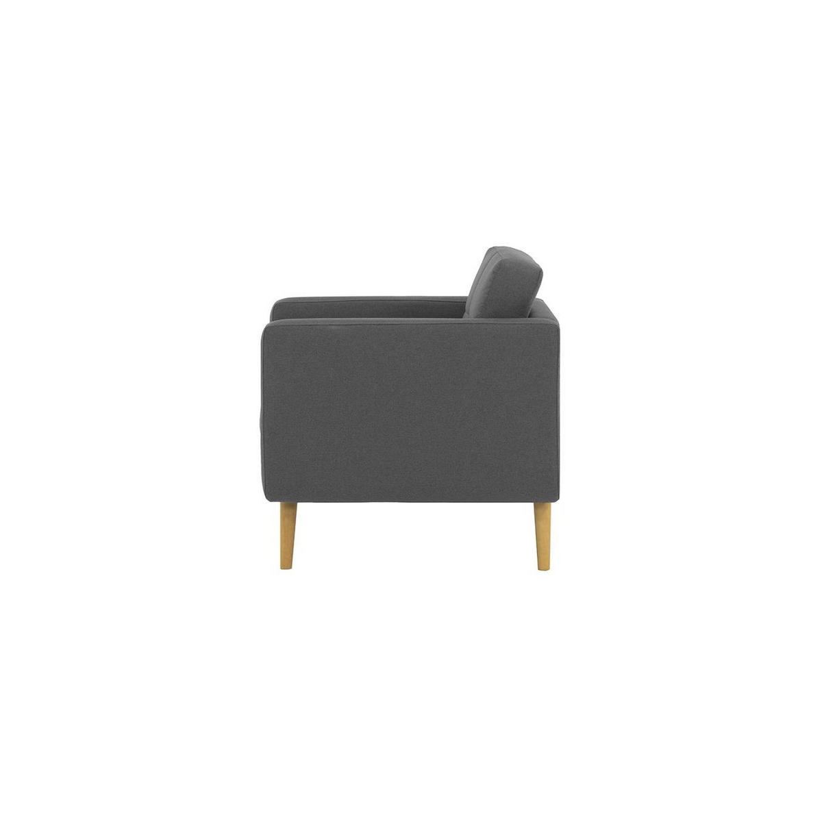 SESSEL Brest-Malmo 95 - Dunkelgrau, Holz/Textil (80/84/81cm)