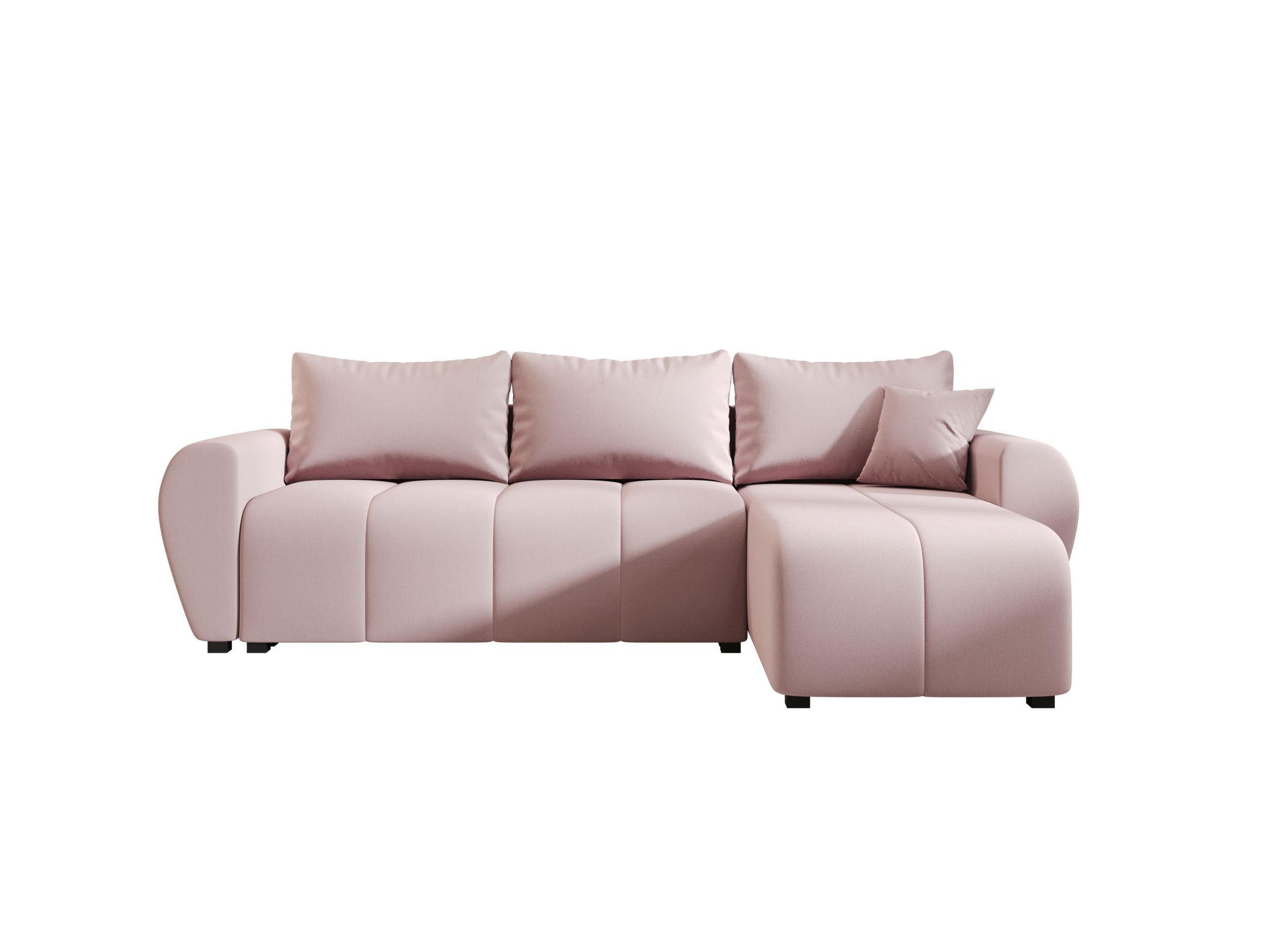 ECKSOFA MOLISA L Cosmic 14 Rechts mit Schlaffunktion - Rosa, Textil (245/145cm) - Bedante