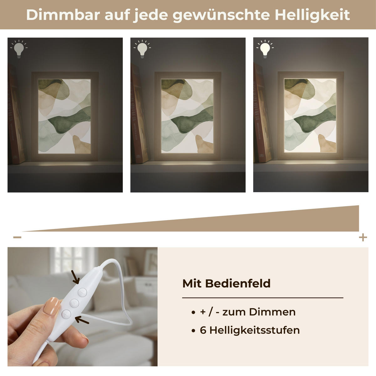 STOLNÍ LAMPA Japandi - Abstraktní - Zelená 15x20 cm - barva buku, kompozitní dřevo (8/15/20cm) - OnlyWow