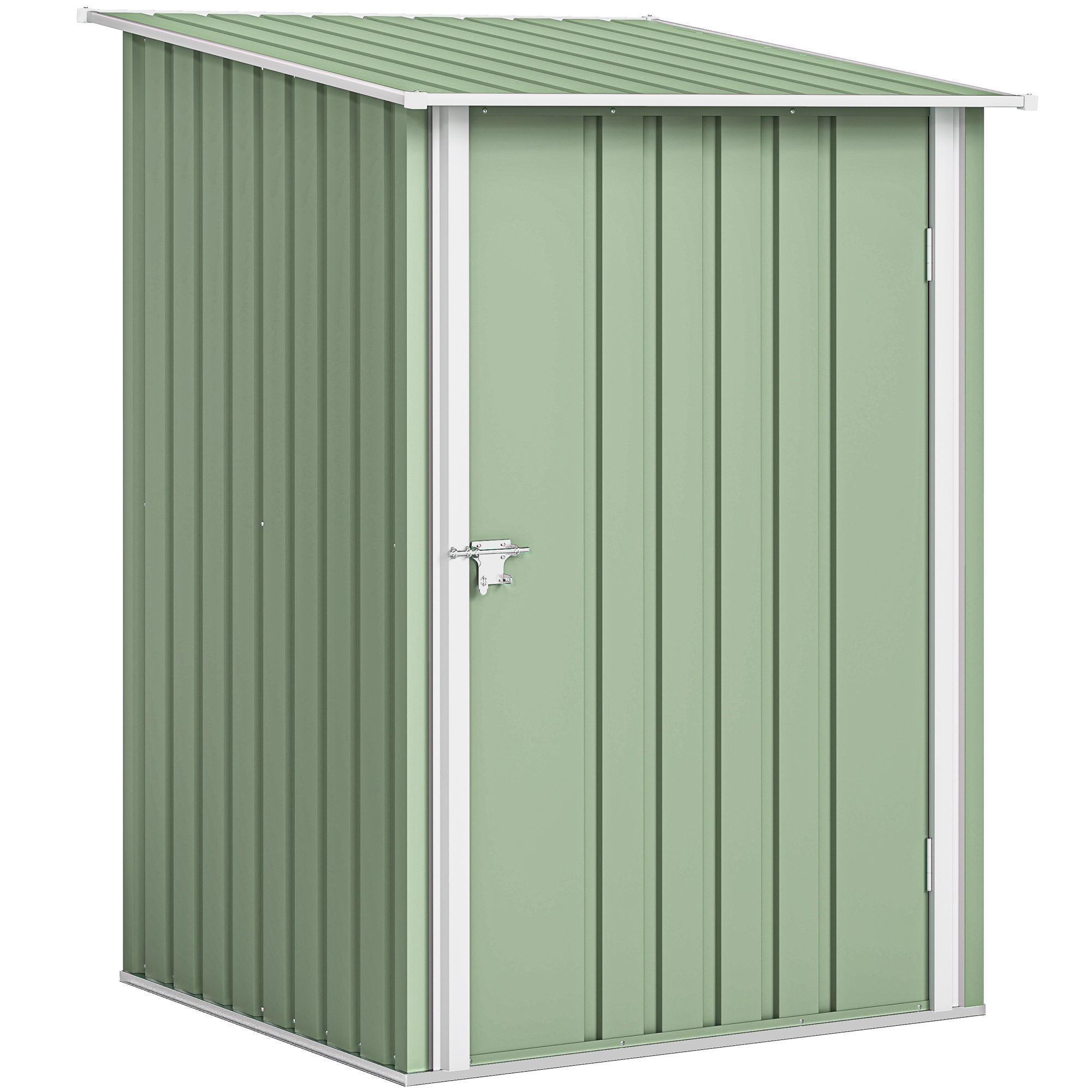 GARTENHAUS aus verzinktem Stahl mit Tür 100 x 104 x 160 cm ,hellgrün - Grün, Metall (100/160/104cm) - Vallsero