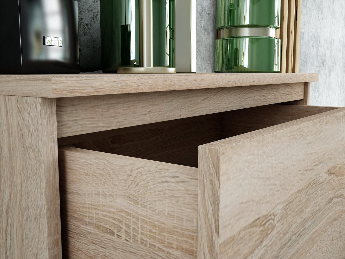 KOMMODE bella4 Sonoma - Sonoma Eiche, Holzwerkstoff (70/98/35cm) - roe furniture