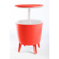BEISTELLTISCH Cool Bar - Rot, Kunststoff (49.5/49.5/57cm) - Keter