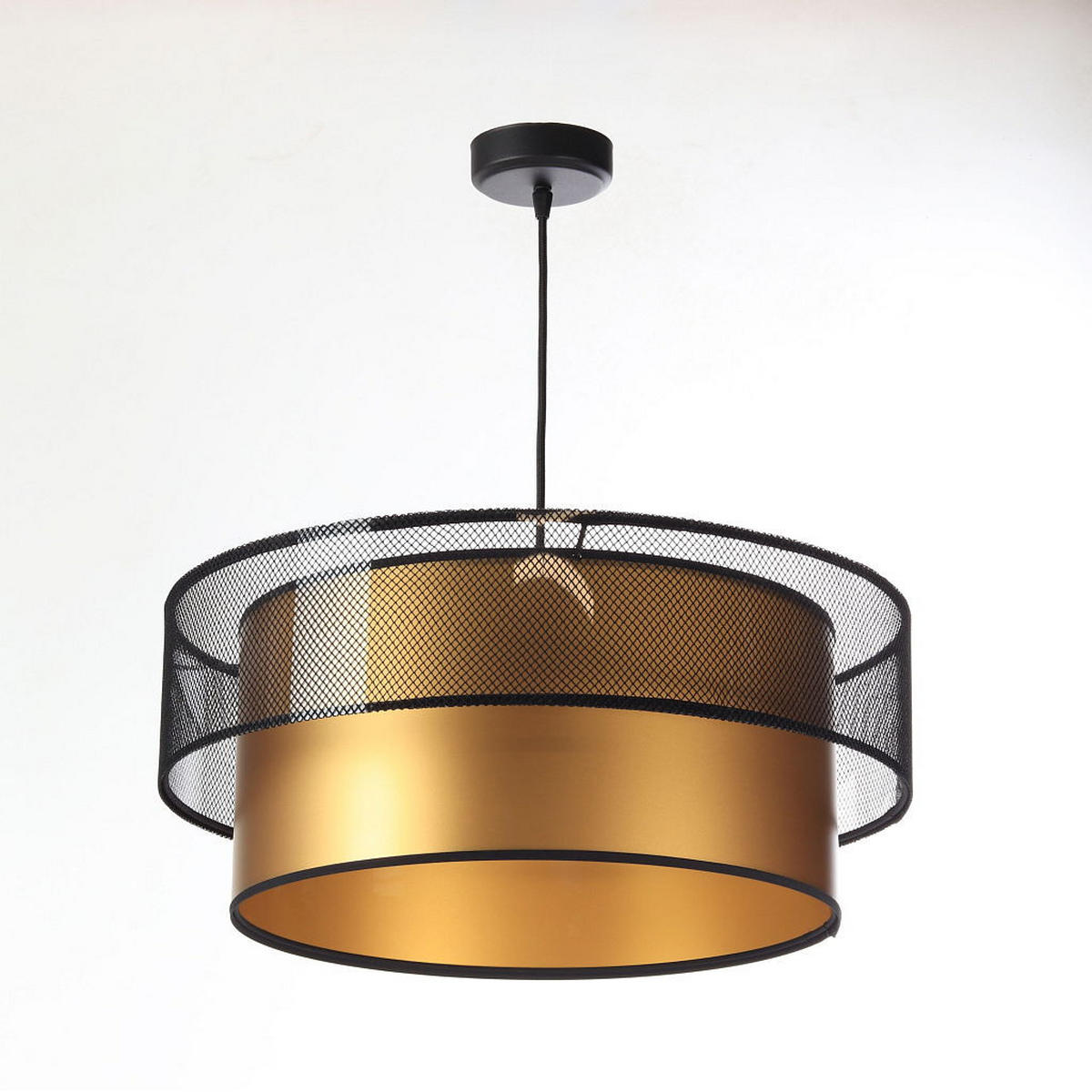 HÄNGELEUCHTE Gold 50/20 cm - Goldfarben, Kunststoff (50/50/20cm) - KUNSTLOFT