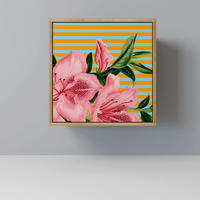 SIDEBOARD FRAGILE BEAUTY, Eichefarben, 57,5x42x57,5 cm, Ohne Füße - Eichefarben/Multicolor, Holzwerkstoff (57.5/57.5/42cm) - SpaceRebels