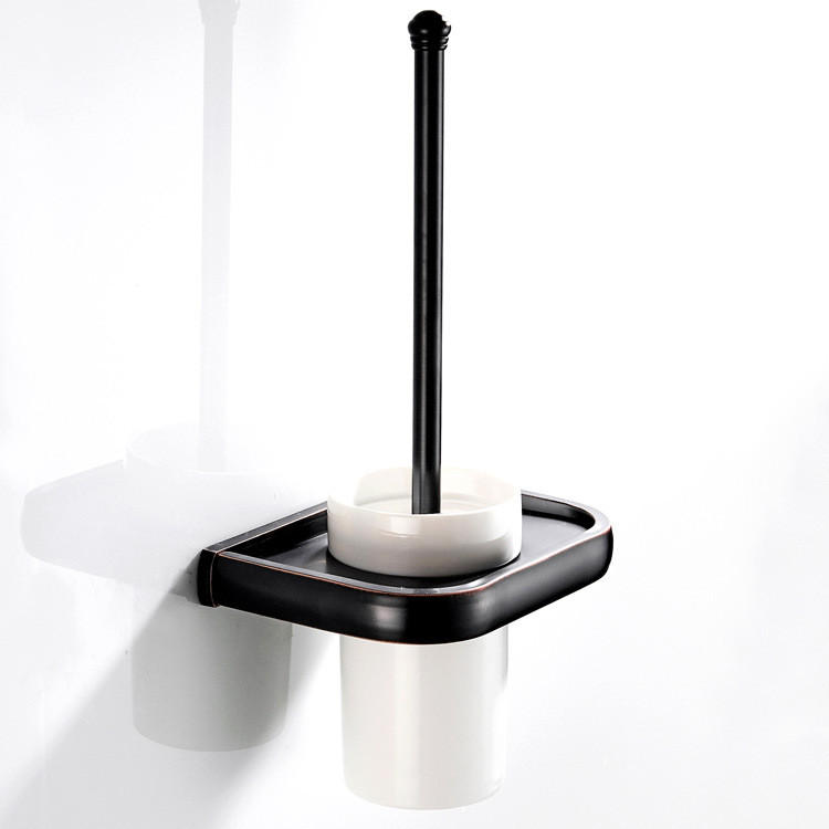 XXXLutz Toilettenbürstenhalter Schwarz 19.5x36x13 cm