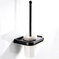 TOILETTENBÜRSTENHALTER – Vintage-Schwarz (17 x 10,5 x 36,5 cm) - Schwarz, Metall (19.5/36/13cm)
