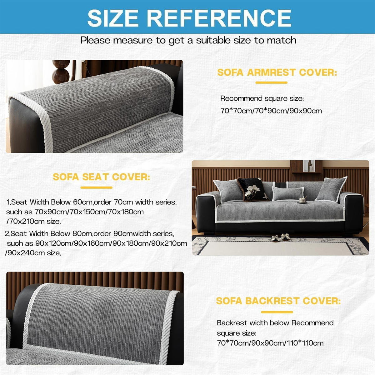 SOFAÜBERWURF ‎Chenille, Hellgrau 1 Stück - Hellgrau, Textil (70/210cm) - Kaket